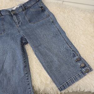 Christopher & Banks Denim Cropped Capri Pants